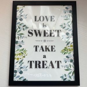 Wedding Decor Sign - “Love is Sweet, Take a Treat”
